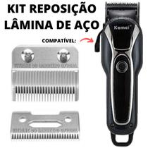 Lâmina De Aço P/ Máquina Tosa Pet Kemei 1991 Kit Reposição!!