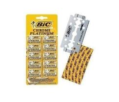 Lâmina de Barbear Bic Chrome Platinum Cartela 50 Unidades Lâmina de Barbear Bic Chrome Platinum Cartela 50 Unidades
