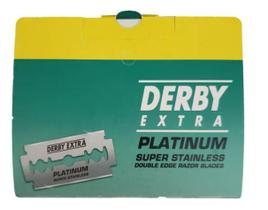 Lâmina De Barbear Derby Extra Platinum C/ 50 Lâminas