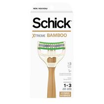 Lâmina de barbear descartável Schick Xtreme Bamboo ecológica para homens