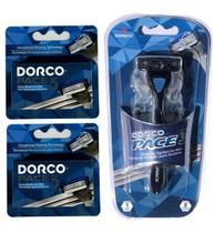 Lâmina de barbear Dorco Pace 3 com 10 cartuchos e 1 alça Lâmina de barbear Dorco Pace 3 com 10 cartuchos e 1 alça
