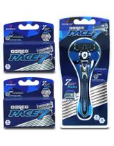 Lâmina de barbear Dorco Pace 7 para homens + 10 cartuchos + 1 alça