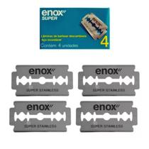 Lamina de barbear duplo fio enox super (4 unid) 1759 Lamina de barbear duplo fio enox super (4 unid) 1759