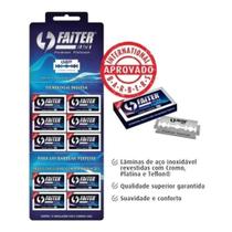 Lamina de Barbear Faiter Black Platinum Cartela Com 50 Lâminas Lamina de Barbear Faiter Black Platinum Cartela Com 50 Lâminas