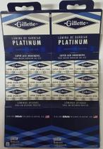 Lamina De Barbear Gillette Platinum 60 Laminas - Gilette