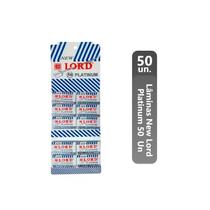 Lâmina De Barbear Lord Platinum Class Cartela 50 Unidades