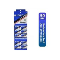 Lâmina De Barbear Lord Super Inox Cartela Com 50 Unidades