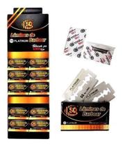 Lâmina de barbear para barbeador aço inox 50 unidades - Sq