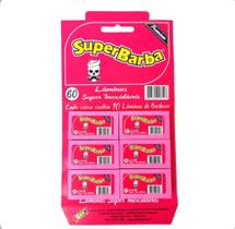 Lâmina de barbear Super Barba Rosa Platinum 60 Lâminas Lâmina de barbear Super Barba Rosa Platinum 60 Lâminas