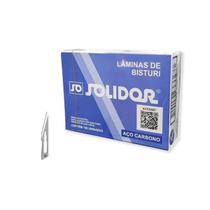 Lâmina de Bisturi de Aço Carbono Estéril (Nº11) C/100 Unds - Solidor