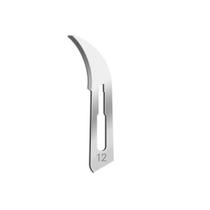 Lâmina de Bisturi de Aço Carbono Estéril (Nº12) C/100 Unds - Solidor