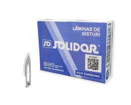 Lâmina de Bisturi de Aço Carbono Estéril (Nº24) C/100 Unds - Solidor Lâmina de Bisturi de Aço Carbono Estéril (Nº24) C/100 Unds - Solidor