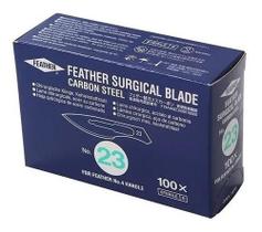 Lâmina de Bisturi Feather N.23 c/ 100