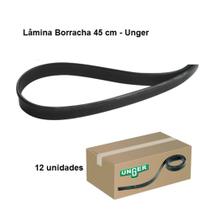 Lâmina De Borracha 45 Cm - Limpeza de Vidros caixa C/ 12 Unger