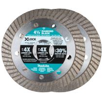 Lâmina de diamante Makita E-07222 X-Lock 4-1/2 para alvenaria, pacote com 2 unidades Lâmina de diamante Makita E-07222 X-Lock 4-1/2 para alvenaria, pacote com 2 unidades