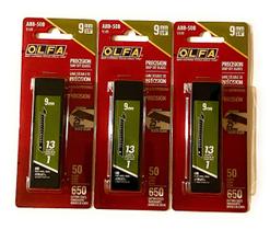 Lâmina de encaixe OLFA 9149 ABB-50B 9 mm UltraSharp preta, pacote com 50 Lâmina de encaixe OLFA 9149 ABB-50B 9 mm UltraSharp preta, pacote com 50