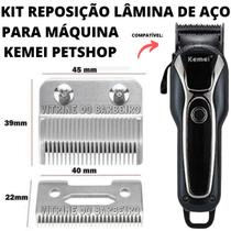 Lâmina De Ferro Reposição Kit Para Máquina Pet Profissional!