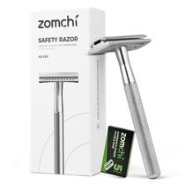 Lâmina de segurança Double Edge ZOMCHI para homens e mulheres + 5 lâminas Lâmina de segurança Double Edge ZOMCHI para homens e mulheres + 5 lâminas