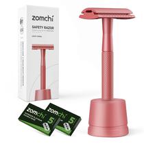 Lâmina de segurança ZOMCHI Double Edge com suporte e 10 lâminas de coral