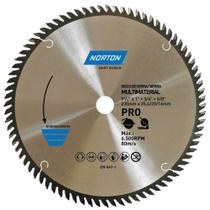 Lâmina de Serra Circular, 235 mm, Furo 25,4 Mm/20 Mm/16 mm, 80 Dentes, 70184632480 Norton OstenVonder Lâmina de Serra Circular, 235 mm, Furo 25,4 Mm/20 Mm/16 mm, 80 Dentes, 70184632480 Norton OstenVonder