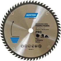 Lâmina de Serra Circular, 254 mm, Furo 30 Mm/25,4 mm, 60 Dentes, 70184632484 Norton