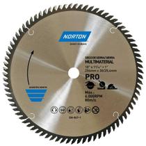 Lâmina de Serra Circular, 254 mm, Furo 30 Mm/25,4 mm, 80 Dentes, 70184632485 Norton