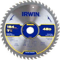 Lâmina de Serra Circular com Dentes de Metal Duro, 184 mm x 20 mm, 48 Dentes, Iw14109 Irwin OstenVonder Lâmina de Serra Circular com Dentes de Metal Duro, 184 mm x 20 mm, 48 Dentes, Iw14109 Irwin OstenVonder