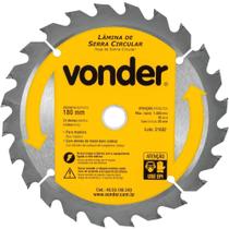 Lâmina de Serra Circular com Dentes de Metal Duro/vídea, 180 mm x 20 mm, 24 Dentes, Vonder OstenVonder Lâmina de Serra Circular com Dentes de Metal Duro/vídea, 180 mm x 20 mm, 24 Dentes, Vonder OstenVonder
