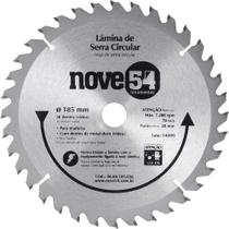 Lâmina de serra circular com dentes de metal duro vídea 185 mm x 20 mm 36 dentes NOVE54 Lâmina de serra circular com dentes de metal duro vídea 185 mm x 20 mm 36 dentes NOVE54