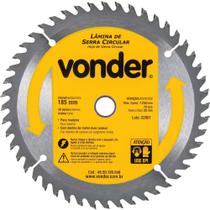 Lâmina de Serra Circular com Dentes de Metal Duro/vídea, 185 mm x 20 mm, 48 Dentes, Vonder OstenVonder Lâmina de Serra Circular com Dentes de Metal Duro/vídea, 185 mm x 20 mm, 48 Dentes, Vonder OstenVonder