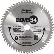 Lâmina de Serra Circular com Dentes de Metal Duro/vídea, 185 mm x 20 mm, 60 Dentes, Nove54 OstenVonder