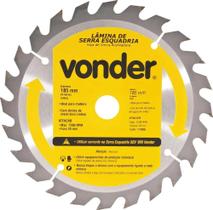 Lâmina de Serra Circular com Dentes de Metal Duro/videa, 185 X 16 Mm, 24 Dentes, Vonder Vdo1801 Lâmina de Serra Circular com Dentes de Metal Duro/videa, 185 X 16 Mm, 24 Dentes, Vonder Vdo1801
