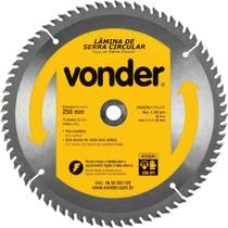 Lâmina de Serra Circular com Dentes de Metal Duro/vídea, 250 mm x 30 mm, 72 Dentes, Vonder OstenVonder Lâmina de Serra Circular com Dentes de Metal Duro/vídea, 250 mm x 30 mm, 72 Dentes, Vonder OstenVonder