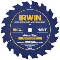 Lâmina de serra circular IRWIN MARATHON WeldTec 5-3/8 polegadas 18T Lâmina de serra circular IRWIN MARATHON WeldTec 5-3/8 polegadas 18T