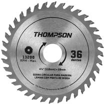 Lâmina de Serra Circular para Madeira 4 3/8 36 Dentes Thompson