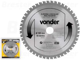 Lâmina De Serra Circular Videa Multicorte 185mm Vonder 4675185048