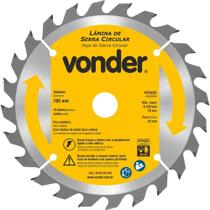 Lâmina De Serra Circular Vonder 165 Mm X 20 Mm 24 Dentes Metal Duro/vídea Para Corte De Madeiras Lâmina De Serra Circular Vonder 165 Mm X 20 Mm 24 Dentes Metal Duro/vídea Para Corte De Madeiras
