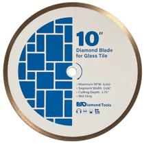 Lâmina de serra de diamante DiamondTools 10" Glass Mosaic Wet