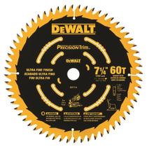 Lâmina de Serra de Esquadria DEWALT DW7116PT 60T - 7-1/4 Polegadas - Corte de Precisão