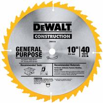 Lâmina de Serra Dewalt 10" ATB 40T Thin Kerf para Miter e Mesa