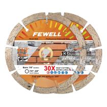 Lâmina de serra FEWELL 4,5" com diamante segmentado 7/8"-5/8" Arbor