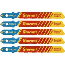 Lâmina De Serra Tico-tico Bimetal Starrett 75 Mm 24 Dentes 5 Peças Para Metais Ferrosos E Não Lâmina De Serra Tico-tico Bimetal Starrett 75 Mm 24 Dentes 5 Peças Para Metais Ferrosos E Não