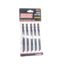 Lamina De Serra Tico-tico Para Madeira - 100 X 8mm - Ref. Mad 1 Blister Com 5 Unidades Rocast 83,000
