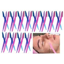 Lâmina de sobrancelha dermaplaning removedor pelos 36 navalhas Lâmina de sobrancelha dermaplaning removedor pelos 36 navalhas