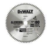 Lamina disco de serra dewalt 12pol 80 dentes aluminio