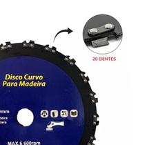 Lâmina Disco Dente Corrente Roçadeira Motoserra Furo 25mm