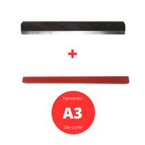 Lâmina E Base Guilhotina Semi Industrial 400 Folha 43cm Boca Lâmina E Base Guilhotina Semi Industrial 400 Folha 43cm Boca