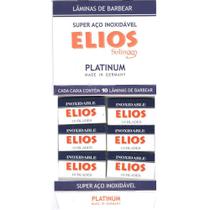 Lamina Elios Aço Inox Platinum Double Edge Blade C/ 60 Laminas