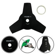 Lâmina Faca 3 Pontas Roçadeira Stihl Fs Nakashi Toyama Gasolina Elétrica Universal Corte Grama Mato
