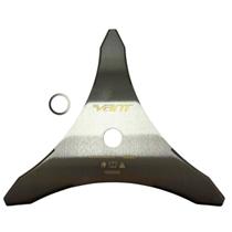 Lâmina Faca Roçadeira 33cm 3p Furo 25,4mm Manganes c/ Ar